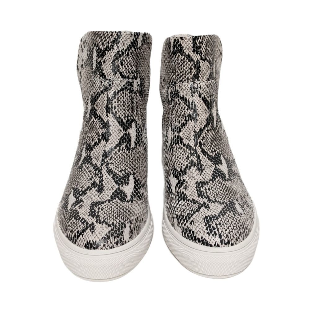 J/Slides Snake Print Platform Shoes View 2